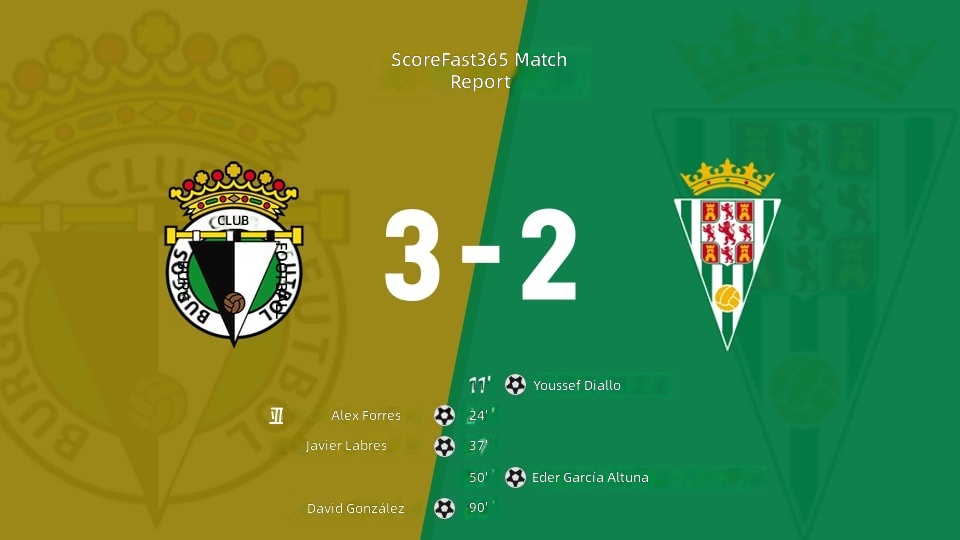 نتيجة مباراة بورغوس ضد قرطبة: بورغوس (3-2) قرطبة
