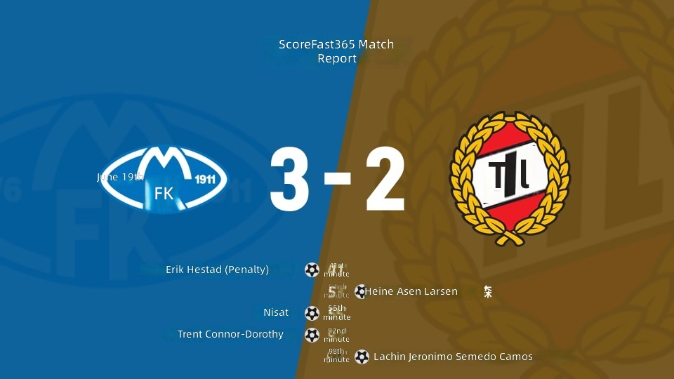 Eliteserien 18. Hafta: Molde vs Tromsø Maç Sonucu: Molde (3-2) Tromsø