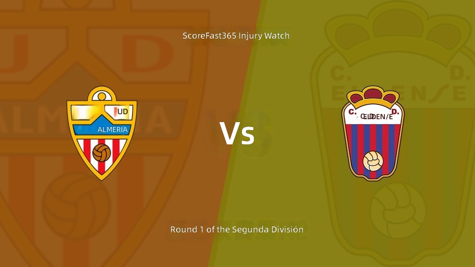 الجولة الأولى من لا ليغا 2: تحديث قائمة الإصابات لألميريا وإيدنس (18 أغسطس 2026)